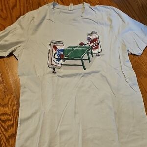 Beer Pong Graphic T-Shirt - White
